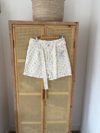 Shorts vaqueros estampados mujer