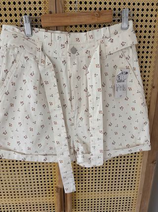 Shorts vaqueros estampados mujer