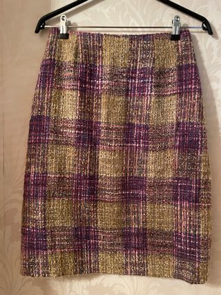 Traje de chaqueta y falda tweed