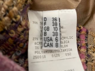 Traje de chaqueta y falda tweed