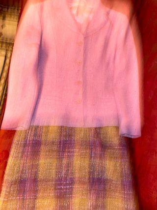 Traje de chaqueta y falda tweed