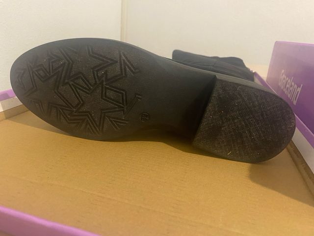 Botas altas Graceland cremallera roja talla 39