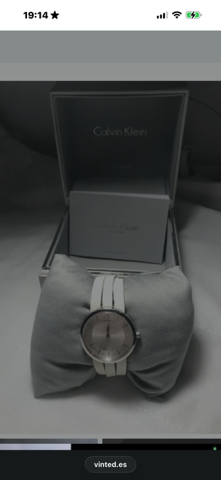 Reloj Calvin Klein Plata y Blanco