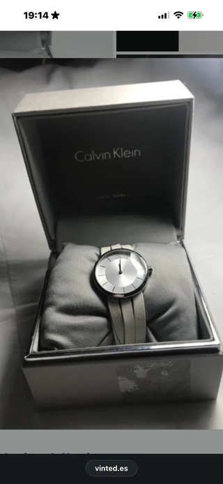 Reloj Calvin Klein Plata y Blanco