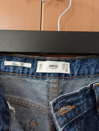 Pantalón Mango Pierna Ancha Talla M