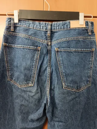 Pantalón Mango Pierna Ancha Talla M