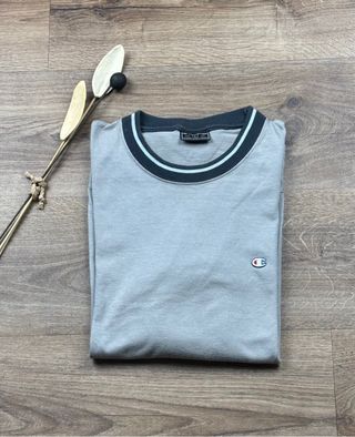 Maglia Champion grigia manica lunga vintage uomo