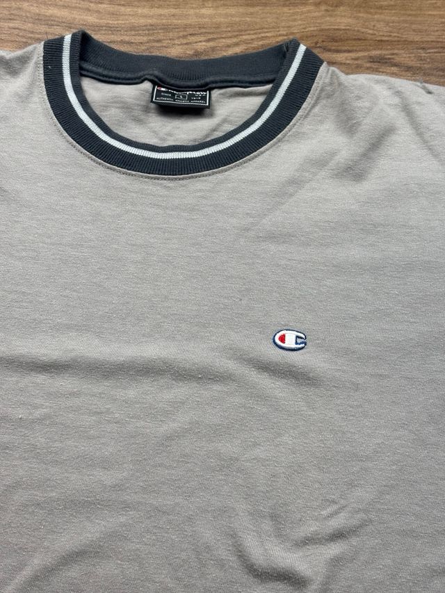 Maglia Champion grigia manica lunga vintage uomo