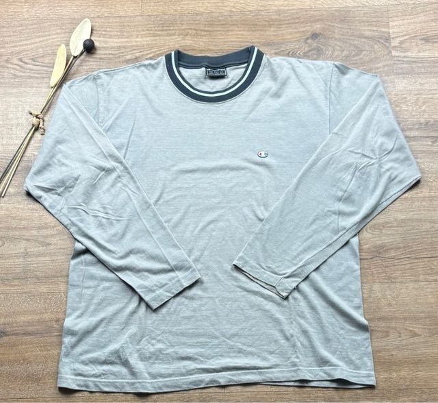Maglia Champion grigia manica lunga vintage uomo