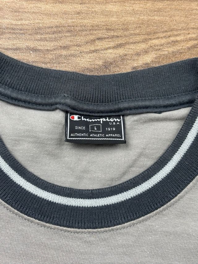 Maglia Champion grigia manica lunga vintage uomo