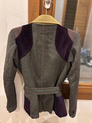 Chaqueta Custo Barcelona Tejidos Verde y Púrpura