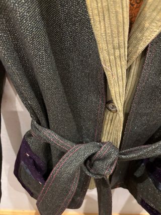 Chaqueta Custo Barcelona Tejidos Verde y Púrpura