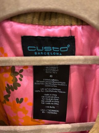 Chaqueta Custo Barcelona Tejidos Verde y Púrpura