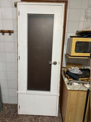 Puerta interior con cristal