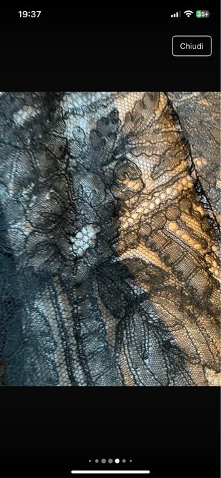 Foulard antico pizzo nero