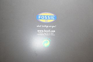 Bracciale Fossil cuoio e metallo