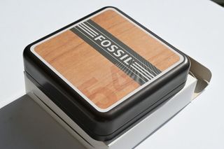 Bracciale Fossil cuoio e metallo