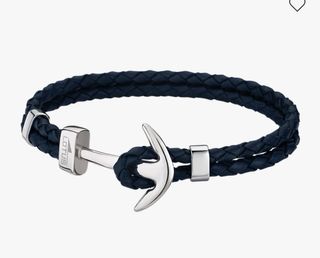 Pulsera Lotus Style Hombre Azul/Plata