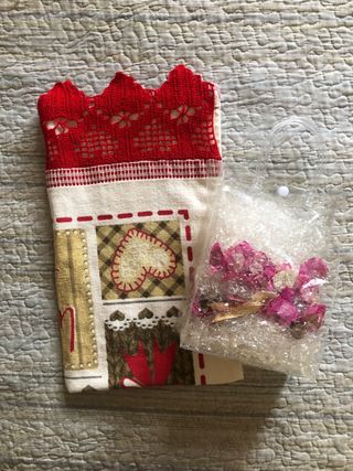 Asciugamano uncinetto stile country