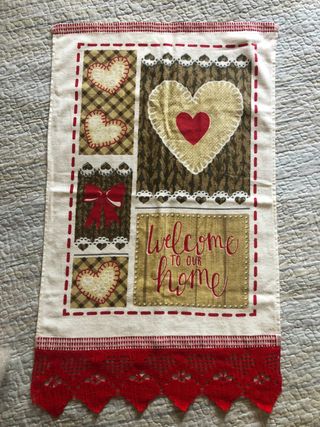 Asciugamano uncinetto stile country