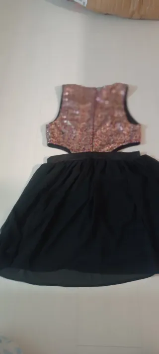 Lote 2 Vestidos Fiesta T/ M/L Negro y lentejuelas