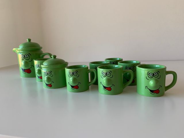 Set Tè/Caffè Vintage Verde Faccine