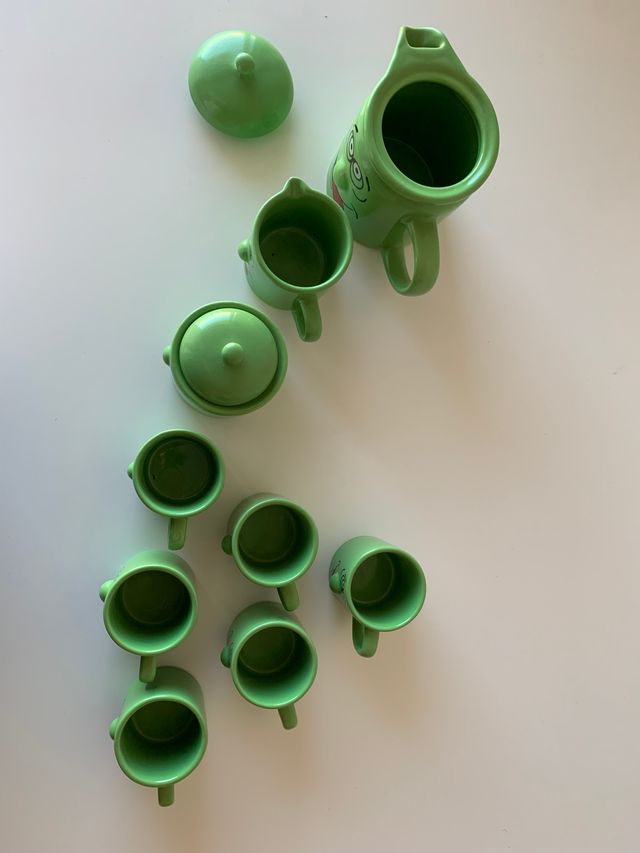 Set Tè/Caffè Vintage Verde Faccine