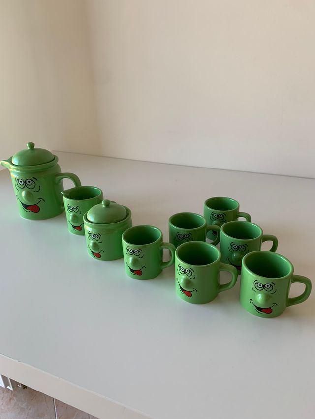 Set Tè/Caffè Vintage Verde Faccine