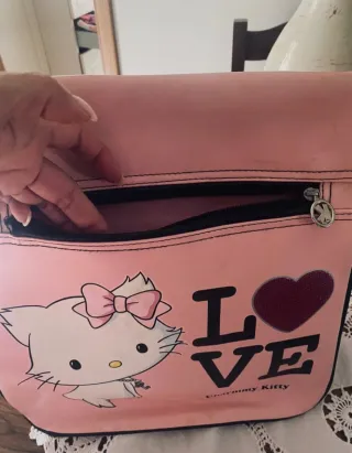 Borsa Hello Kitty Tracolla Rosa