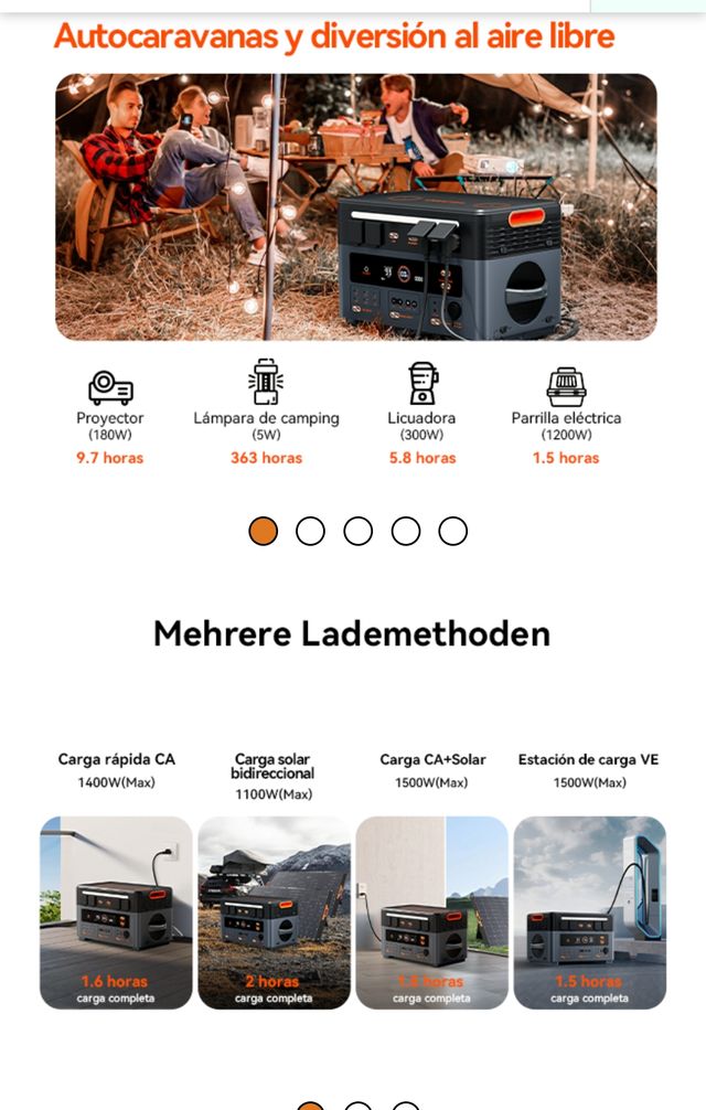 ESTACIÓN DE ENERGÍA NUEVA A ESTRENAR 2400W ( 4800)