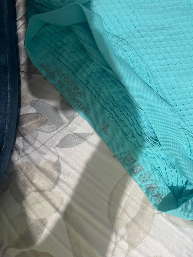 Sudadera con capucha azul cielo texturizada