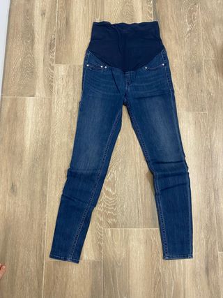 Pantalón premamá azul