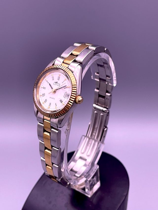 Lotus Bicolor Reloj de Pulsera Mujer