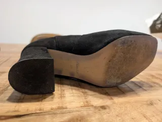 Stivaletti Bata Camoscio Neri Tg 39