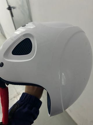 Casco de esquí infantil blanco