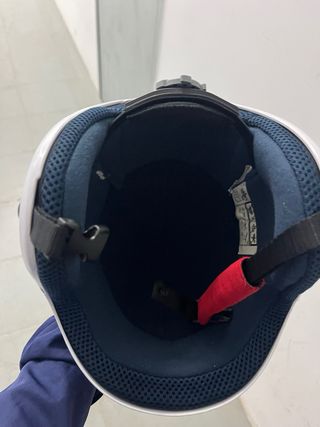 Casco de esquí infantil blanco