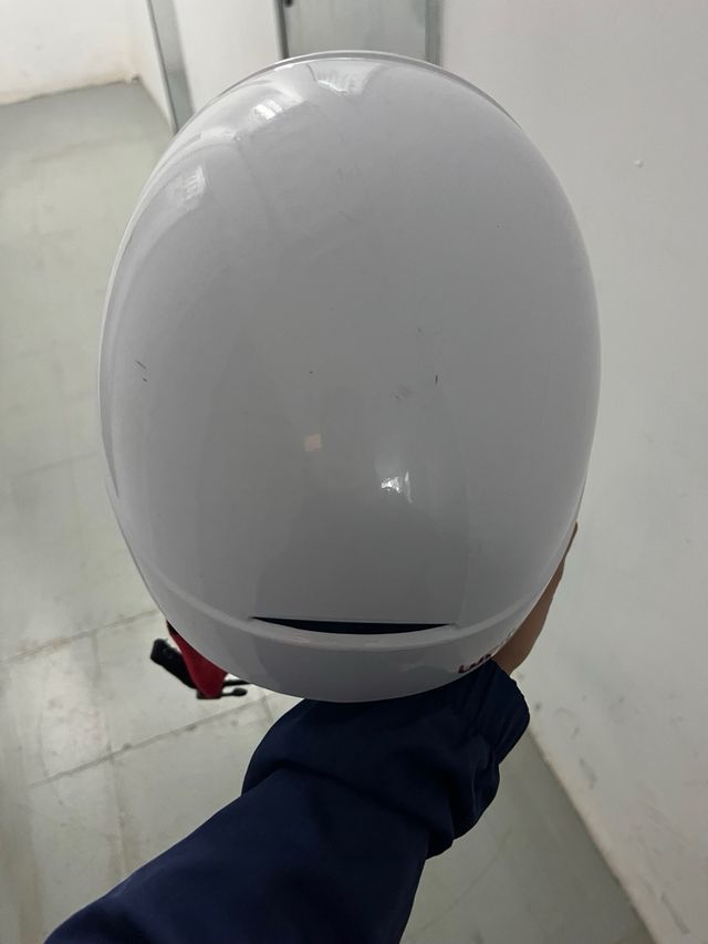 Casco de esquí infantil blanco