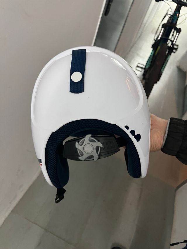 Casco de esquí infantil blanco
