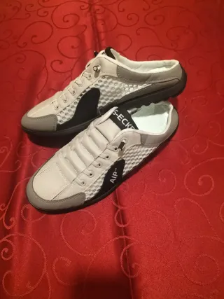 Zapatillas BLS-ECKE Hombre Gris/Blanco