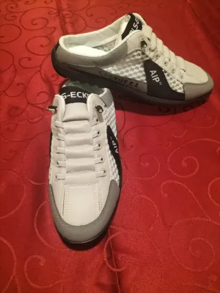 Zapatillas BLS-ECKE Hombre Gris/Blanco