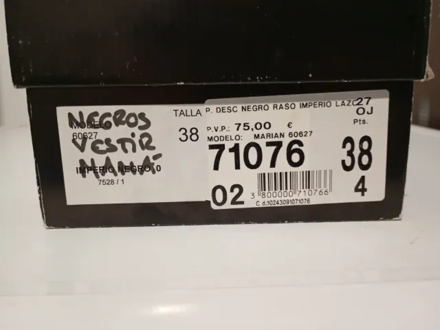 Scarpe eleganti nere taglia 38