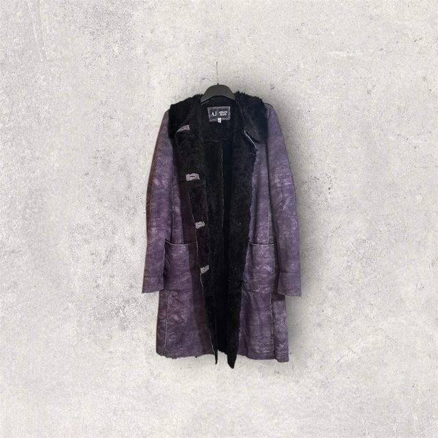 Cappotto Armani Jeans viola taglia S