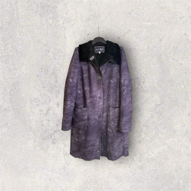 Cappotto Armani Jeans viola taglia S