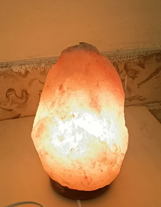 Lámpara de sal natural