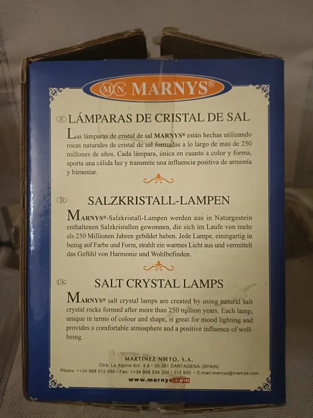 Lámpara de sal natural