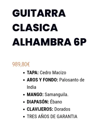 Guitarra Clásica con Estuche