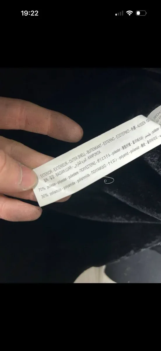 Giubbotto Zara nero in velluto