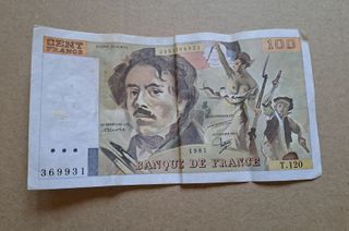 Billete 100 Francos Franceses del año 1987