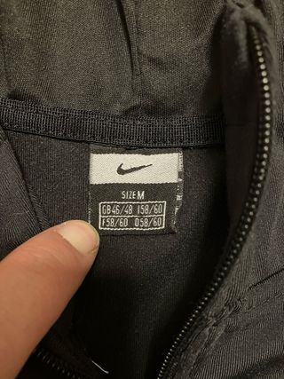 Felpa Nike donna nera con banda bianca