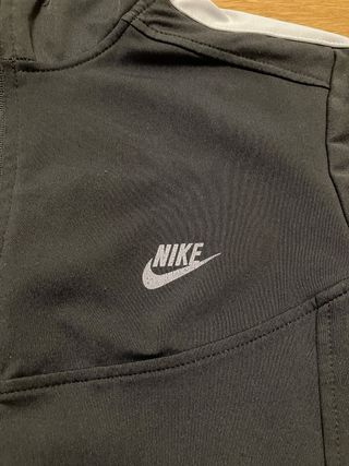 Felpa Nike donna nera con banda bianca